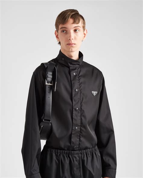 prada nylon shirt men